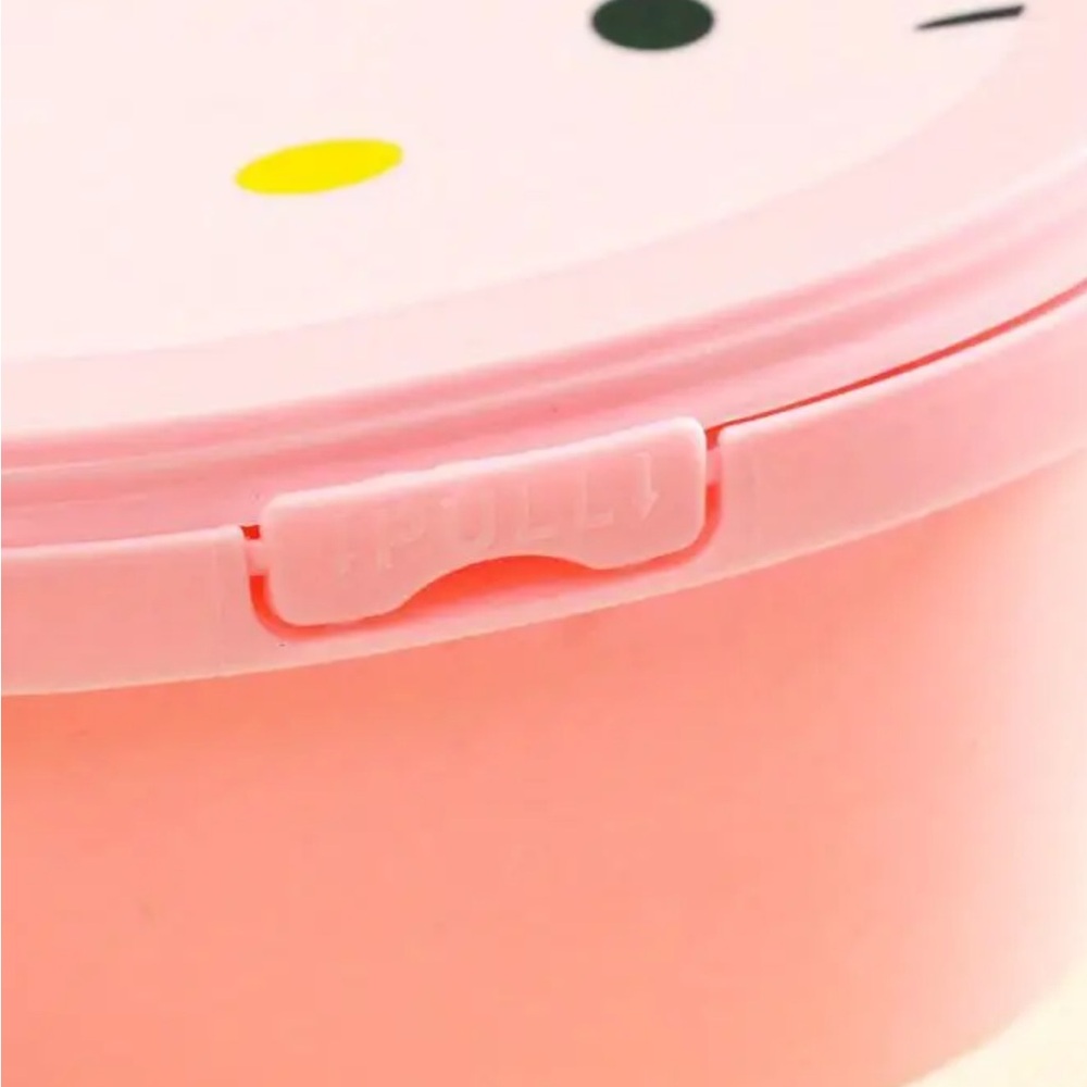 NWOT-Bento Hello Kitty Pink Snack Containers Set - Picture 5 of 15